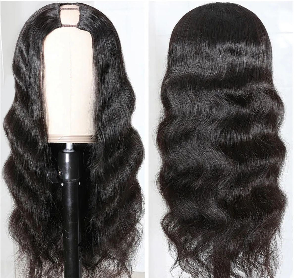 12A Grade Brazilian Hair U-Part Wigs (180% Density)