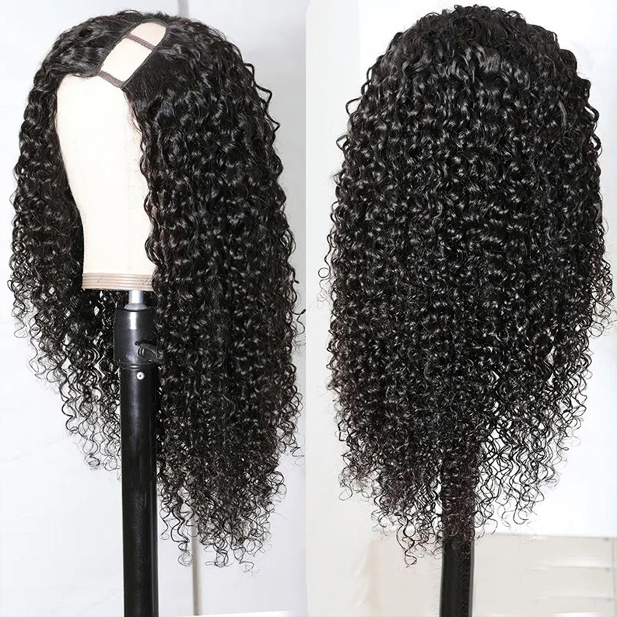 12A Grade Brazilian Hair U-Part Wigs (180% Density)